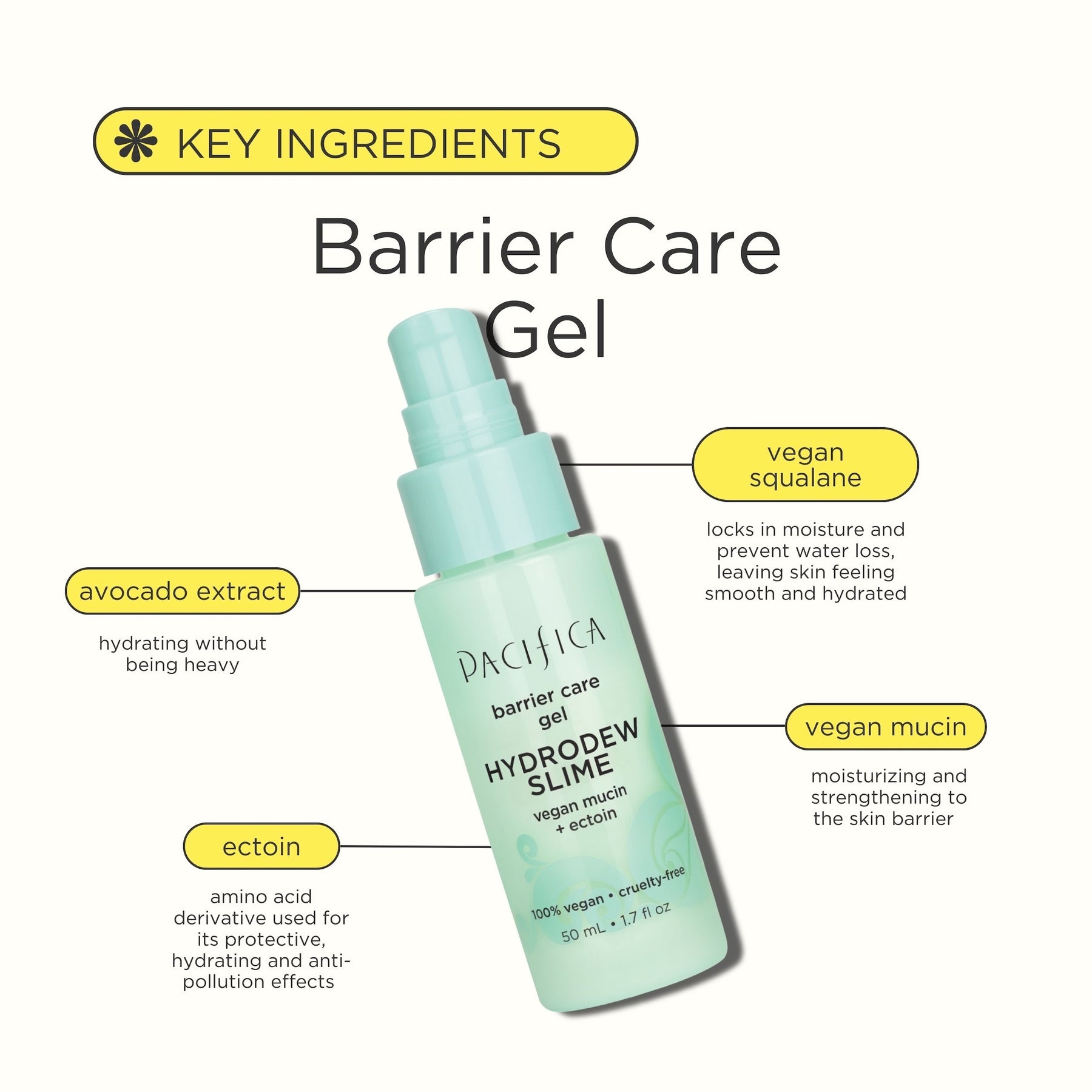 Hydrodew Slime Barrier Care Gel - Skin Care - Pacifica Beauty