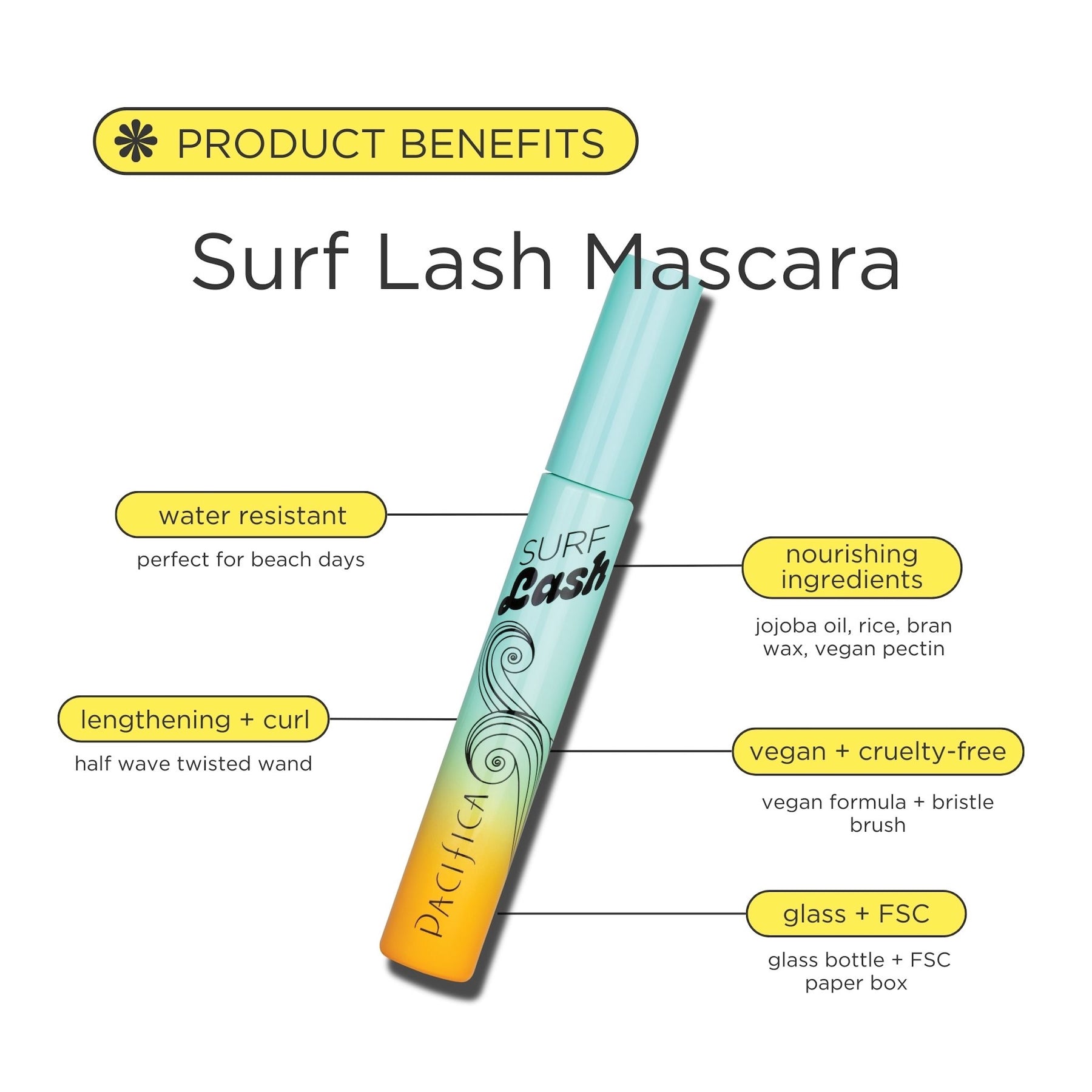 Surf Lash Mascara - Makeup - Pacifica Beauty