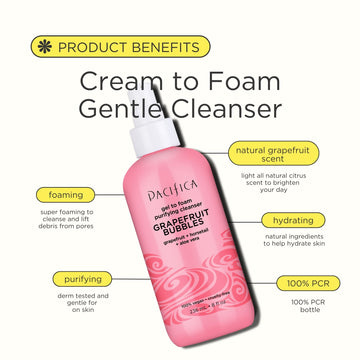 Grapefruit Bubbles Gel to Foam Purifying Cleanser