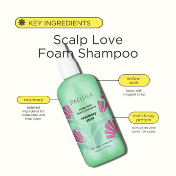 Rosemary Mint Scalp Love Foam Shampoo - Haircare - Pacifica Beauty