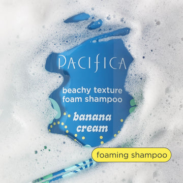 Banana Cream Beachy Texture Foam Shampoo - Haircare - Pacifica Beauty