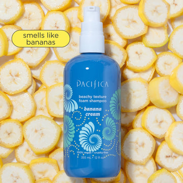 Banana Cream Beachy Texture Foam Shampoo - Haircare - Pacifica Beauty