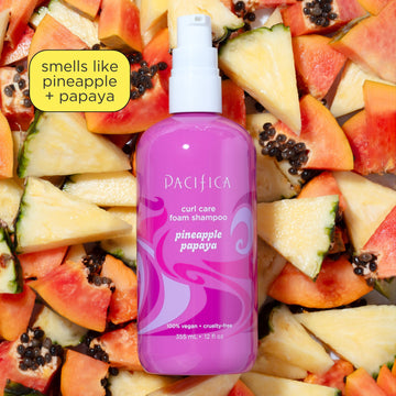 Pineapple Papaya Curl Care Foam Shampoo - Haircare - Pacifica Beauty