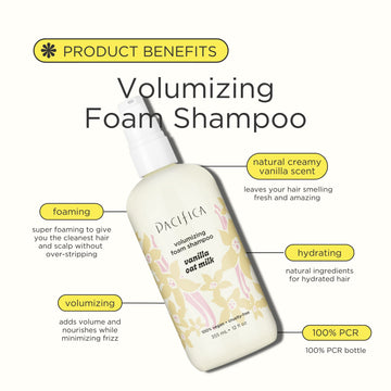 Vanilla Oat Milk Volumizing Foam Shampoo - Haircare - Pacifica Beauty