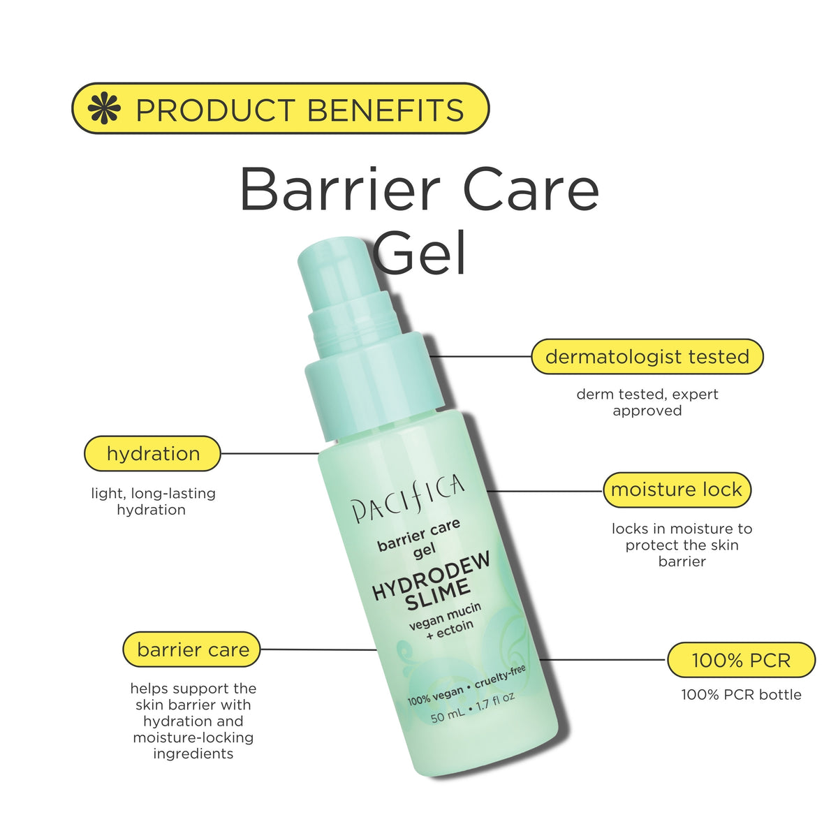 Hydrodew Slime Barrier Care Gel - Skin Care - Pacifica Beauty