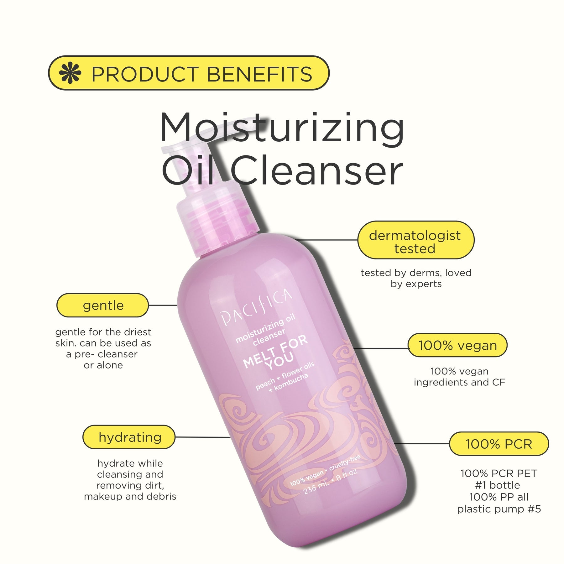 Melt For You Moisturizing Oil Cleanser - Skin Care - Pacifica Beauty