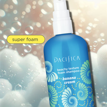 Banana Cream Beachy Texture Foam Shampoo - Haircare - Pacifica Beauty