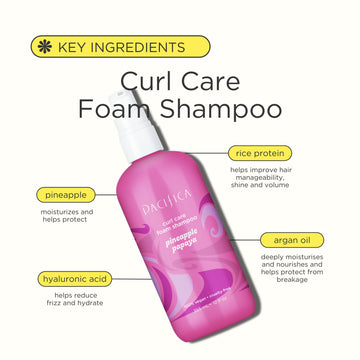 Pineapple Papaya Curl Care Foam Shampoo - Haircare - Pacifica Beauty