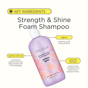 Jasmine Agave Strength + Shine Foaming Shampoo - Haircare - Pacifica Beauty