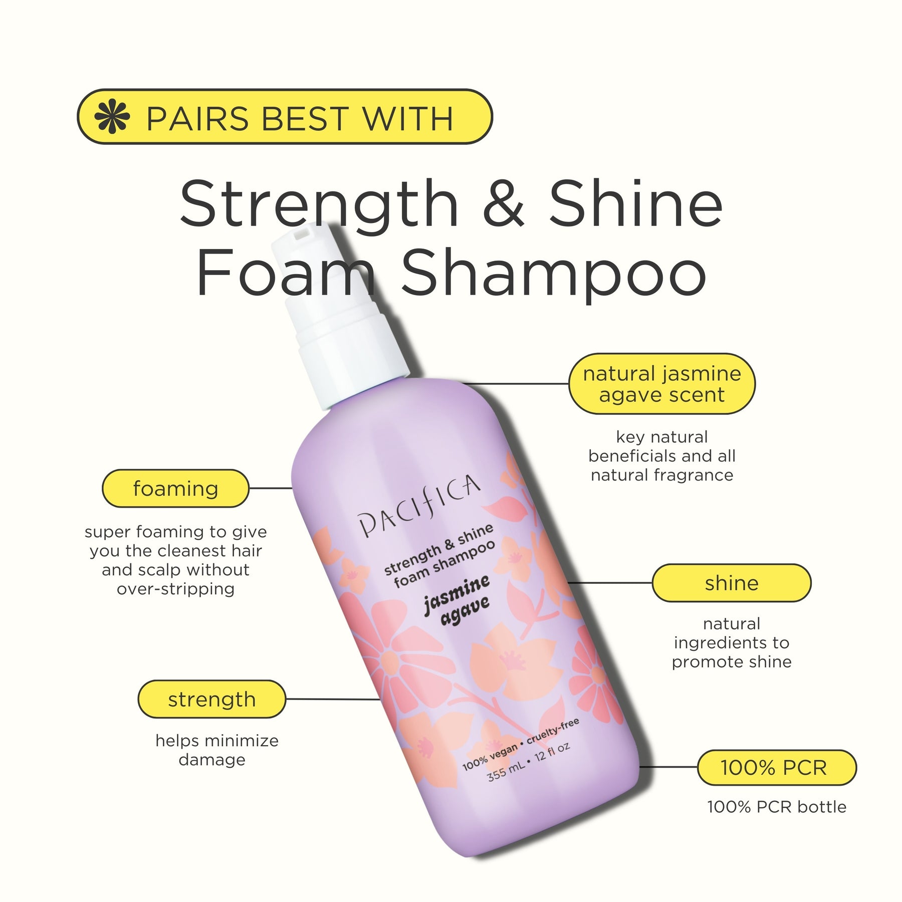 Jasmine Agave Strength + Shine Conditioner - Haircare - Pacifica Beauty