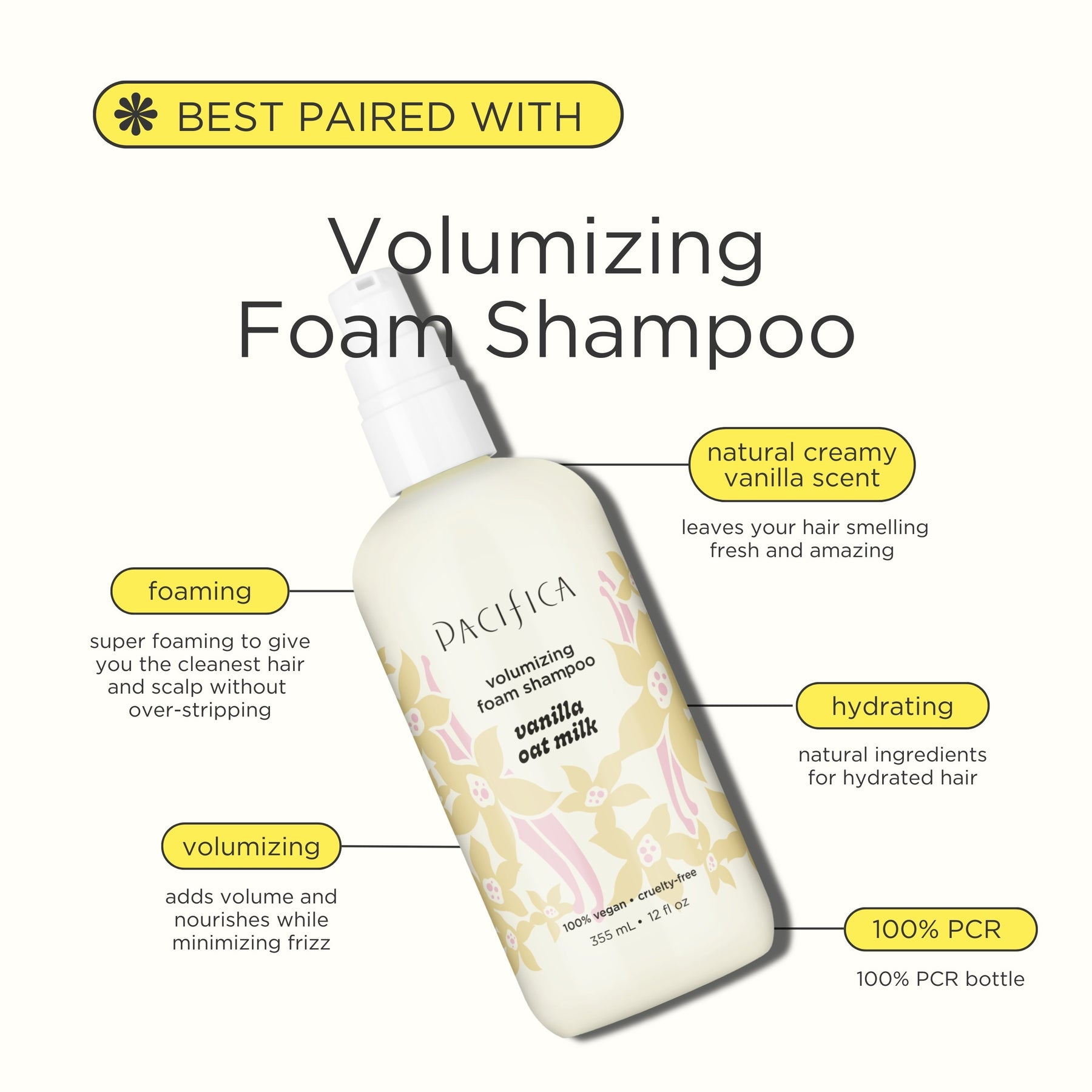 Vanilla Oat Milk Volumizing Conditioner - Haircare - Pacifica Beauty