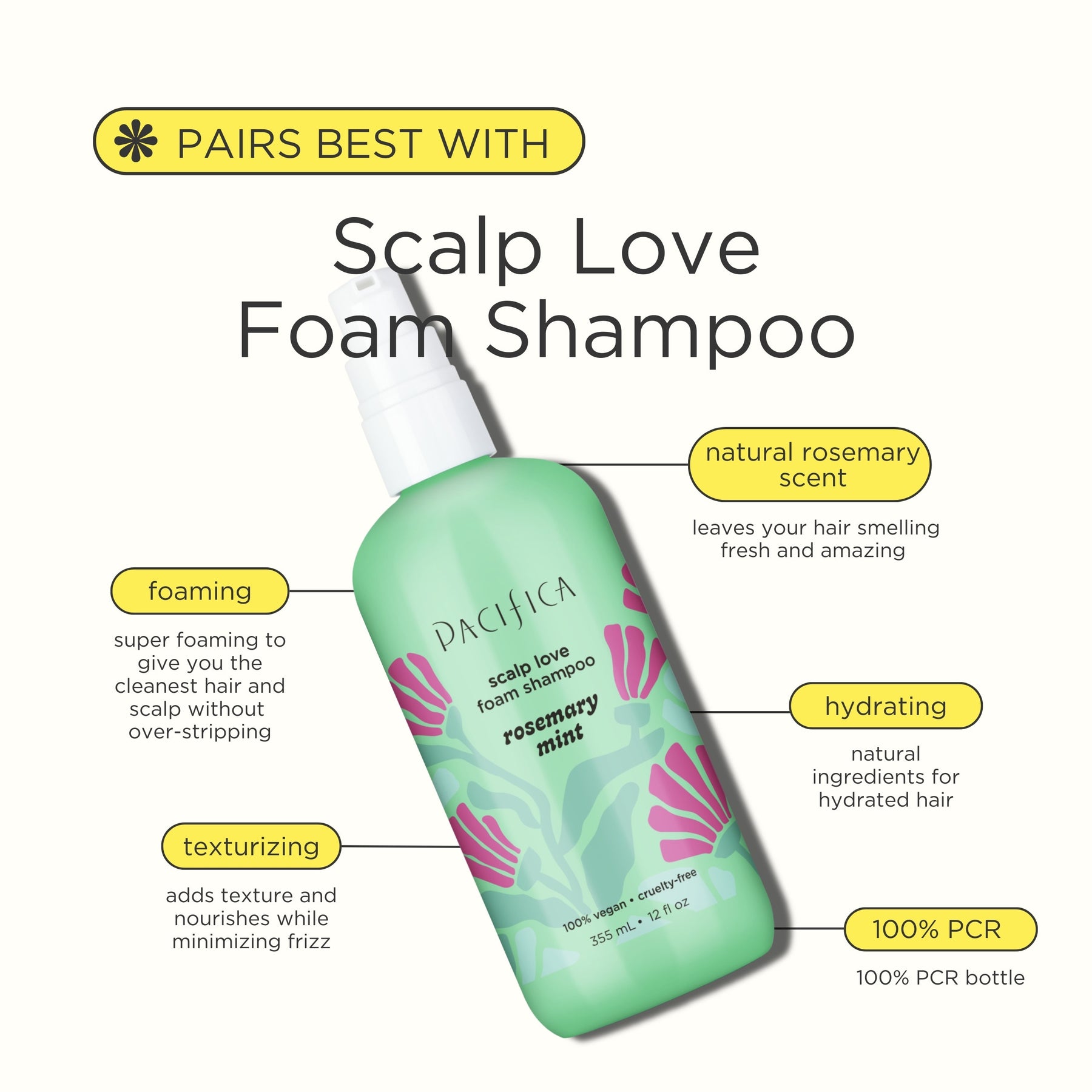 Rosemary Mint Scalp Love Conditioner - Haircare - Pacifica Beauty