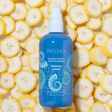 Banana Cream Beachy Texture Foam Shampoo - Haircare - Pacifica Beauty