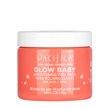 Glow Baby Brightening Peel Pads 10% AHA + BHA - Skin Care - Pacifica Beauty